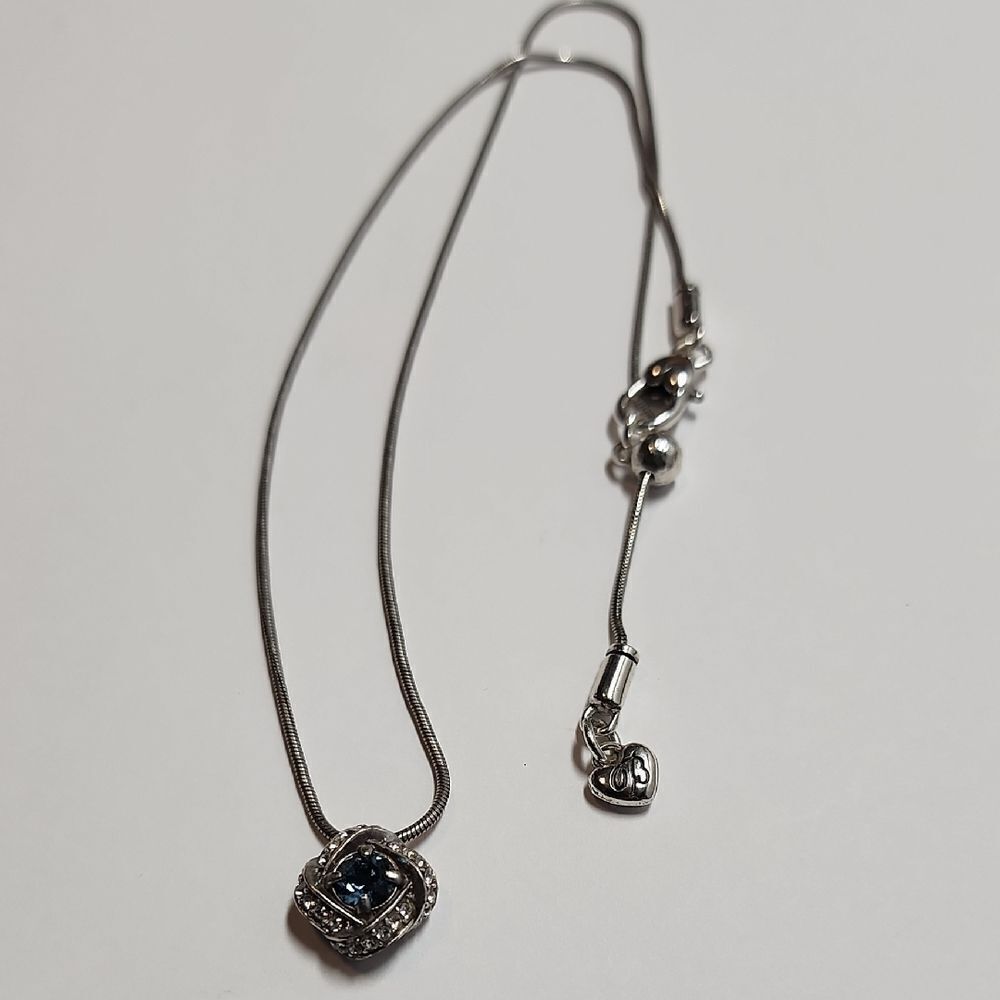 Brighton ETERNITY KNOT Necklace Blue JL4083 - Picture 3 of 4